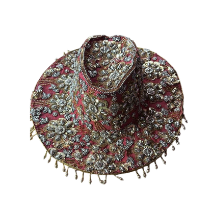 Sombreros Artesanal  Bordado  abalorios