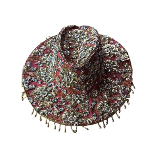 Sombreros Artesanal  Bordado  abalorios