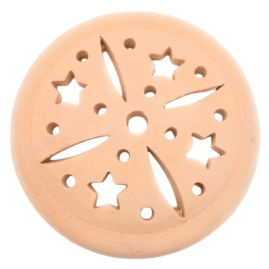 Rejilla Decorativa de Barro Artesanal Estrella de Tejado – 23 cm